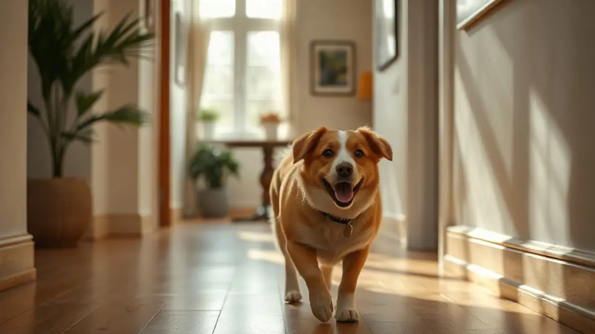 Abstract illustration for Why Does My Dog Follow Me Everywhere? The Sweet Reasons